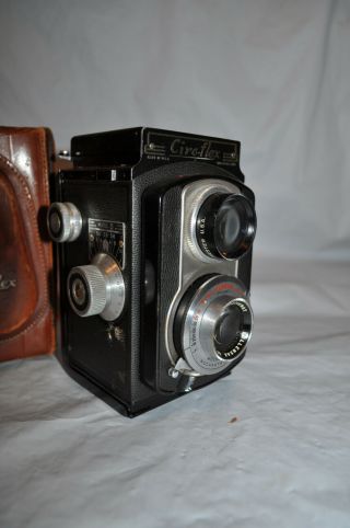 Ciro - Flex Alphax 120 Tlr Film Camera Wollensak 85mm 3.  8 W/ Case