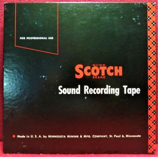 Vintage (3m) " Scotch No.  111a " Professional Tape & 10 1/2 " Reel With Program: Ex