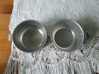 Set of 2 Vintage Boy Scout Aluminum Drinking Cup / Camping Cups MUGS 2