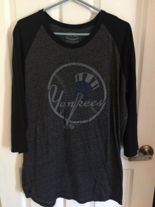 York Yankees Men’s XXL 3/4 Sleeve Baseball Shirt 2