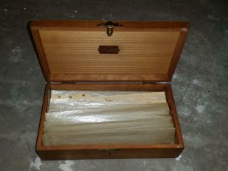 Nega File The Nega File Co Wood Box With Paper Holders