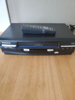 Panasonic Pv - V4020 Vcr 4 - Head Video Cassette Recorder Vhs Player Great