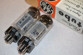 Ge Branded Rca/sylvania (?) Nos 6dq5 Beam Power Amplifier Tube Pair