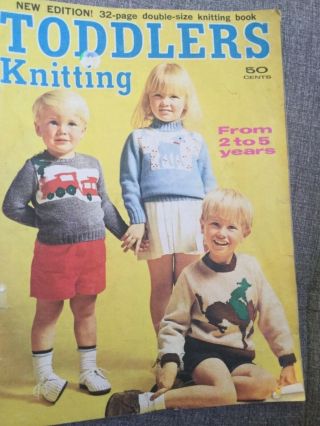 1970s Retro Vintage Childrens Knitting Pattern Book Enid Gilchrist Pub 2 - 5 Yrs
