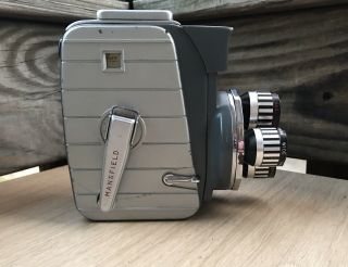 Vintage Mansfield Ii 8mm Movie Camera With Triple Turret