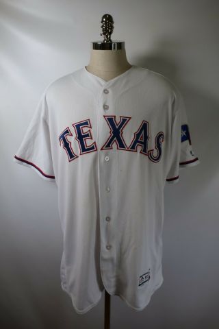 C6159 Vtg Majestic Texas Rangers Mlb Baseball Jersey Size 52