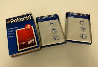 Vintage Polaroid Polacolor 669 20 Photos Instant Color Film Expired