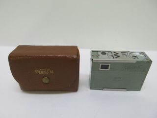 Whittaker Micro 16 Mini Vintage Spy Camera With Case