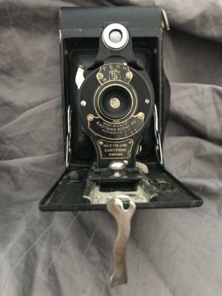 Vintage Kodak Model " B " No 2a Folding Cartridge Hawkeye Camera