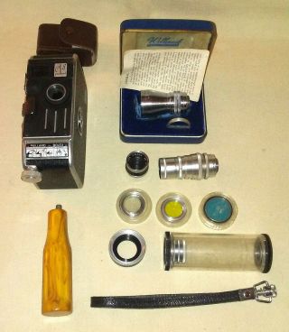 Paillard - Bolex C - 8 Movie Camera And Accessories - Three (3) Lenses