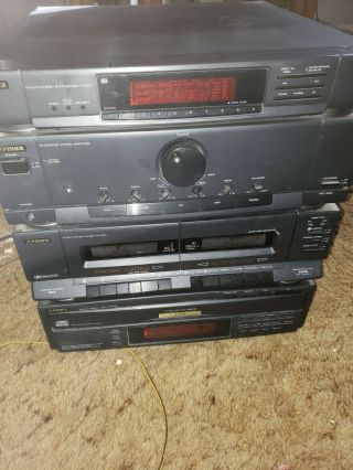 Fisher Tad - 992 5 - Disc Cd Changer/ Dual Cassette Receiver Tuner Stereo.