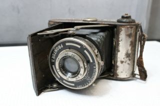 Balda Baldax Folding Camera With Meyer Gorlitz Trioplan 7,  8 Cm F/4,  5 Lens As - Is