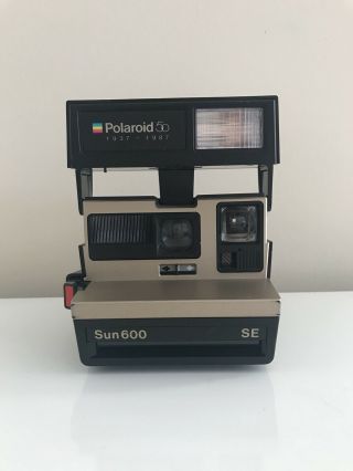 Polaroid Sun 600 Se Instant Film Camera Special 50th Year Model Limited Edition