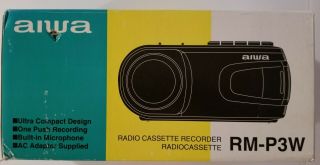 AIWA AM/FM RADIO & CASSETTE RECORDER RM - P3W 10 