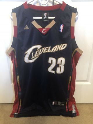 Lebron James Authentic Adidas Jersey Large Cleveland Cavaliers