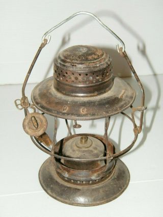 1906 T L Moore Kerosene Oil Lamp Switchman Rr Lantern Rail Road Train $0 Ship