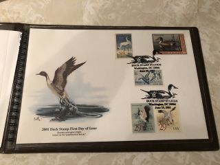 2001 Federal Duck Stamp First Day Of Issue Presentation Cover By Fleetwood