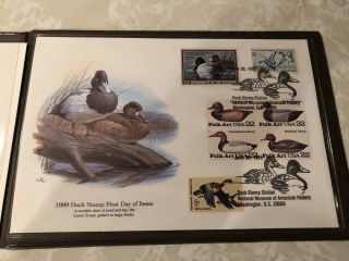 1989 Federal Duck Stamp First Day Of Issue Presentation Cover By Fleetwood