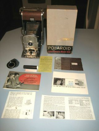 Vintage Polaroid Land Camera Model 95b Speedliner W/original Box