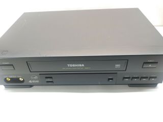Toshiba W415 Vcr Player Recorder W - 415 Video Cassette Tape 4 - Head Cleaned