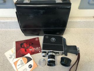 Bolex Paillard Reflex K1 8mm Movie Camera,  Kern 8 - 36mm F/1.  9 Lens,  Case