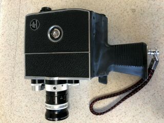 Bolex Paillard Reflex K1 8mm Movie Camera,  KERN 8 - 36mm f/1.  9 Lens,  Case 2