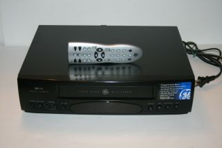 Ge 4 - Head Vcr Vhs Player Recorder Model Vg4256 With Remote