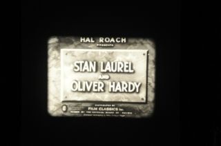 16mm Film Tv Show: The Laurel And Hardy Show,  " Towed In A Hole " 1932