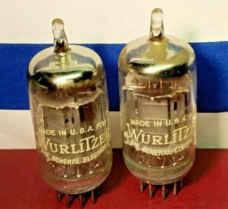 Ge 12ax7 Ecc83 Matched Tube Pair Gray Long Plate O Getter Usa Tube Amp Amplifier