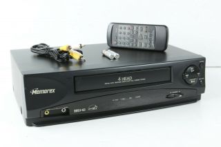 Memorex Mvr2031 Vcr Bundle With Remote Batteries And Rca Cables