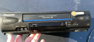 And Vcr Unit Panasonic Pv - V4522 / No Remote.  Vhs Tape Player