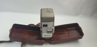 Vintage Space Age Revere Eight Model 55 Movie Camera 8mm Clam Shell Case