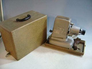 Vintage Tdc Vivid 35mm Slide Projector Model D With 5 Inch Lens In Case