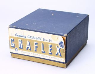 Graflex Century Graphic 2x3 2 ¼x3 ¼ Box Only