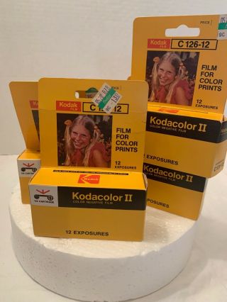 Kodak Kodacolor Ii Exp Color Neg Film C 126 - 12 Expired 1980 4 Rolls