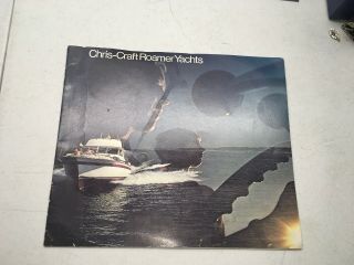 Ad Specs Chris Craft Boat Brochure 1963 Roamer Regal Riviera Color 16 Page