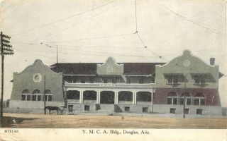 Vintage Postcard Y.  M.  C.  A.  Building Douglas Az Cochise County