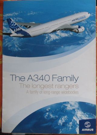 Airbus Aviation Plant Booklet Air Plane Craft Ways Liner A340 Fly Flight Old Rar