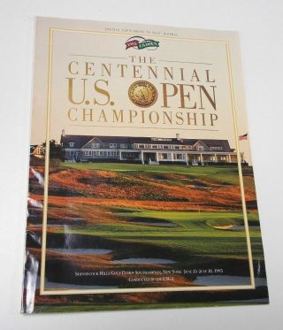 1995 Centennial Us Open Golf Program Shinnecock Hills