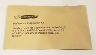 Heathkit Standard Reference Capacitors (models: C - 1,  C - 2,  C - 3,  It - 11,  It - 28)
