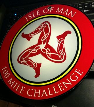 Isle Of Man Motorcycle Racing Challenge Sign