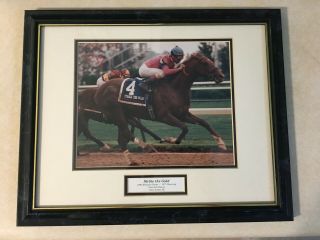 1991 Strike The Gold Winning The Kentucky Derby Framed Picture 117th Running