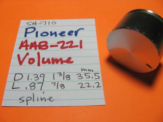 Pioneer Aab - 221 Volume Knob Sa - 710 Sa - 610 Sa - 510 Sa - 410