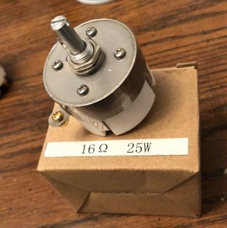 16 Ohm Wirewound Rheostat Potentiometer Pot Control Ar 3,  3a 5,  4x 2ax Speakers
