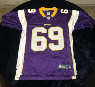 Minnesota Viking Jared Allen 69 Reebok Jersey Size Medium Purple & Gold