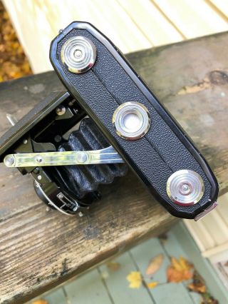 Zeiss Ikon folding camera with Novar - Anastigmat 1:6,  3 f=7.  5cm lens with case 2