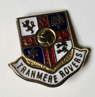 Tranmere Rovers - Vintage Crest Style Enamel Football Pin Badge Uk Post