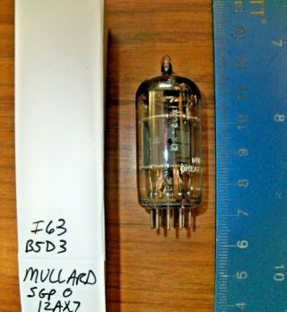 Strong Mullard I63 Short Gray Plate O Getter ECC83 / 12AX7 Tube - 108/98 2