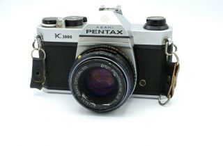 Pentax K1000 35mm Film Camera With Pentax Smc - A 50mm F2 Lens