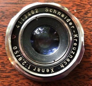 Schneider - Kreuznach Xenar 2.  8/50mm Lens -